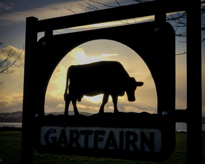 Gartfairn Farm sign